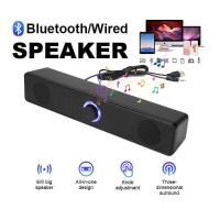 ราคา บลูทูธ Soundbar สเตอริโอแบบมีสาย / ไร้สาย 4D ลําโพง USB-Powered 3.5 มม.สายสัญญาณเสียงสําหรับแล็ปท็อป/PC/TV/Gaming (48802251606)