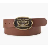 ราคา เข็มขัดหนังแท้ Levi’s ลีวายส์ หัวเข็มขัดโลโก้ม้า Made in mexico (28180793409)