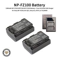 ราคา 3ชิ้น NPFZ100 A7 NP FZ100แบตเตอรี่ LED Dual USB Charger สำหรับ Sony NP-FZ100, BC-QZ1, Sony,NP-FZ100 III,III,A6600 (23242067823)
