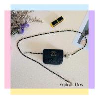 ราคา กระเป๋าคาดเอว แต่งสายโซ่โลหะ ประดับเพชร ขนาดเล็ก สําหรับผู้หญิง (23221679440)