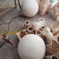 ราคา ไม้บอลไม้แกะสลักอุปกรณ์บอลของแข็งบอลตกแต่งไม้ขนาดใหญ่ครึ่งวงกลมบอลไม้เนื้อแข็งดงยางขา ล3หน้า (52400993339)