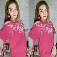 ราคา เดรสผ้าสปันปักลายดอก (18749447)