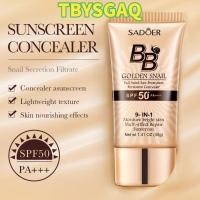 ราคา TBYSGAQ Gold Snail BB Cream, 9 in 1 Full Band Sun Protection Persistent Concealer, Hot with SPF 50 PA++++ Bright Skin Multi Effect Repair Sunscreen Unisex (45150192152)