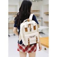 ราคา TTWN BEAR กระเป๋าเป้ผ้า cotton100% พร้อมให้ลูกน่ารักๆ (24535609728)