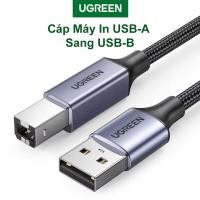 ราคา Ugreen US369 สายเครื่องพิมพ์ USB-A to USB-B, ถักไนลอนป้องกันการแตกหัก, ความเร็วการส่งสินค้า 480Mbps ของแท้ (42520425335)