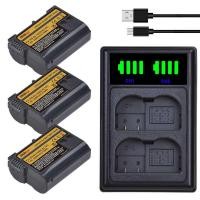 ราคา EN-EL15 7 EN EL15C Battery + Charger for Nikon D500, D610, D750, D800, D810, D850, D7000, D7100, (26658698106)