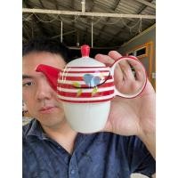 ราคา กาน้ำชาเซรามิค เป็นทรงแก้วน้ำ ขนาด 500ml หรือ 16.9oz สูง 4 นิ้ว ลายนก มีหูจับ ออกใบกำกับภาษีได้ (26505840039)