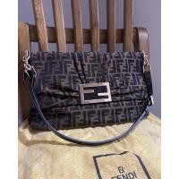 ราคา Fendi zucca crossbody & shoulder bag ของแท้ มาพร้อมถุงผ้า กระเป๋าแบรนด์เนม มือสอง เฟนดิ ฟินดิ (16031021621)