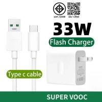 ราคา OPPO 33W Super VOOC ชาร์จเร็ว ชุดชาร์จ Type-C 6A fast charging Cord cable Charger รองรับ Reno Realme Charger Adapter (42365113914)