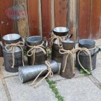 ราคา โทเฮป กระถางดอกไม้เหล็กวินเทจ,โลหะระเบียงกระถางดอกไม้ถังดอกไม้,แผ่นเหล็กแบบพกพาตกแต่งบ้านสไตล์อภิบาลถังสวน (40012907056)