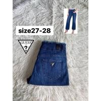 ราคา GUESS Slim Straight Wide Jeans แท้%มือสอง (26608977964)