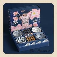 ราคา ชุดจานชามเซรามิคญี่ปุ่น ชุดของขวัญ ชุดจานชามเซรามิค 12 ชิ้น กระเช้าญี่ปุ่น (42354683755)