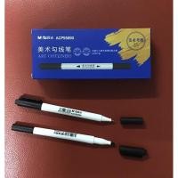 ราคา m&g ART OUTLINERS , ART FINLINER ปากกาตัดเส้น 2 หัว หมึกดำ แบบปกติและแบบกันน้ำ (4778531878)