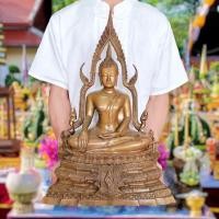 ราคา พระพุทธชินราช เนื้อทองเหลืองผิวมันปู ปี2500 (หน้าตัก9นิ้ว)พุทธาภิเษก วัดพระศรีรัตนมหาธาตุ พิษณุโลก พระคู่บ้านคู่เมืองมาแ (19833867688)
