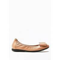 ราคา Pazzion 8028-1A Almond Buckle Bow Leather Flats (16397590329)