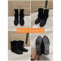 ราคา รองเท้าบูทมือสองหนังกลับ (40658432556)