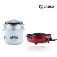 ราคา CASIKO แพ็คคุ่สุดคุ้ม เตาหมูกระทะ CK 6688 + หม้อหุงข้าว CK 1099 (2295411940)