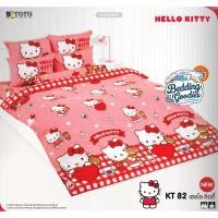 ราคา TOTO ผ้าปูที่นอนลายลิขสิทธิ์(ไม่รวมผ้านวม) 3.5/5/6 ฟุต เฮลโล คิตตี้ KITTY KT82 (28635876486)