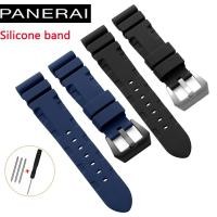 ราคา 22 มม.24 มม.26 มม.ซิลิโคนสําหรับ Panerai ยางนาฬิกากันน้ําสําหรับ SUBMERSIBLE PAM441/351/111 สร้อยข้อมือ Soft Sport สายรัดข้อมือ (47401283283)