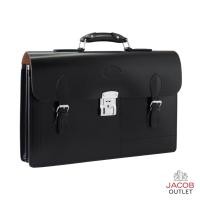 ราคา JACOB กระเป๋านักเรียนหนังสีดำ - กระเป๋านักเรียนทำมาจากหนัง - รุ่น 90184 (24193331099)