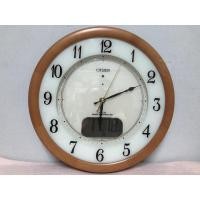 ราคา citizen radio controlled มีปฏิทินวันเดือนปีนาฬิกากรอบไม้แท้แขวนผนังมือสองญี่ปุ่น (20063302698)