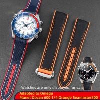 ราคา สําหรับ Omega Planet Ocean 600 สายไนลอน 22 มม. AT150/007 ไตรมาสสีส้ม Seamaster 300 สายยางโค้งสร้อยข้อมือผู้ชายกันน้ํา (41208286178)