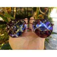 ราคา MICHAEL KORS แท้มือสอง SUNGLASSES ARCHES MK 1138 (1896GT)58-16-145เลนส์สีชากรอบม่วงน้ำตาล (28171722185)