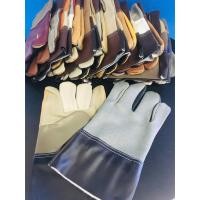 ราคา ถุงมือหนังเฟอร์นิเจอร์ งานเชื่อม ถุงมือหนังช่างเชื่อม ฝ่ามือไร้รอยต่อ ถุงมือช่าง ( แพ็ค 12 คู่ ) คละสี (27457416281)