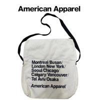 ราคา American Apparel crossbody bag สีเบจ ใบใหญ่ (23147863474)