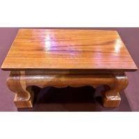 ราคา โต๊ะยอด โต๊ะหมู่บูชา ฐานรองพระพุทธรูป/ วัตถุมงคล ทำจากไม้สักทอง ขาสิงห์ ตัวสูง ขนาดหน้ากว้าง 5x8 นิ้ว สูง 4 นิ้ว (9803825440)