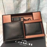 ราคา กระเป๋าสตางค์ COACH COMPACT ID WALLET IN SPORT CALF LEATHER (2677364241)