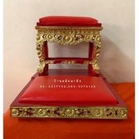 ราคา โต๊ะกราบ โต๊ะกราบพระแบบมีที่รองเข่า ขนาด 8 นิ้ว/ 10 นิ้ว โต๊ะกราบพระแบบคุกเข่า โต๊ะกราบพระสีแดงปิดทอง (8250143046)