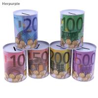 ราคา Herpurple 1 ชิ้น Euro Dollar กระบอกเก็บเหรียญเงิน ออกแบบมาสำหรับการออมและการจัดเก็บเหรียญอย่างปลอดภัย (44800125530)