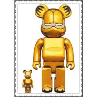 ราคา (ของแท้) BE@RBRICK GARFIELD GOLD CHROME Ver.100％ & 400％ (Bearbrick) (18650841178)