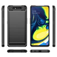 ราคา เคสมือถือ คาร์บอนไฟเบอร์ กันกระแทก สําหรับ Samsung a90 4G galaxy A80 galaxy a90 (24270459644)