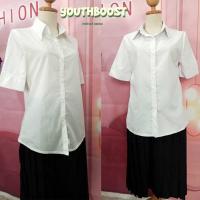 ราคา เสื้อนักศึกษา แขนกระบอกสั้น หลังโล่ง หน้าว่างหลังว่าง (23286731520)