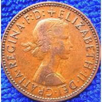 ราคา เหรียญ​อังกฤษ​ UK, 1/2 Penny,(ยุค​ Elizabeth), #​2228T, ใช้แล้ว (13285296181)