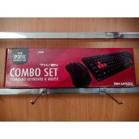 ราคา คีย์บอร์ดและเมาส์ vox มีสาย skm 100 สีดำ (28076790800)