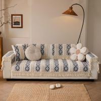 ราคา หมอนอิงโซฟาผ้าลินินคอตตอนสำหรับสัตว์เลี้ยง ผ้าคลุมโซฟาพร้อมพู่ ผ้าปูโซฟาป้องกันรอยขีดข่วนสำหรับโซฟา 2/3/4 ที่นั่ง ห้องนั่งเล่นเบาะโซฟาปลอกหุ้มเฟอร์นิเจอร์ (44064112762)