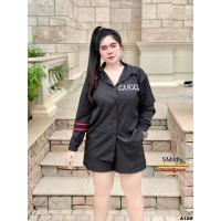 ราคา เสื้อผ้าสาวอวบ เช็ตเชิ้ตขาสั้นแบรนด์Gucci เซ็ตสุดฮิต อกได้ตั้งแต่ 38-46 เอว32-44 สพ 40-50 มีทั้งหมด 2 สี ขาว /ดำ (10960129446)