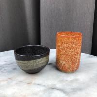 ราคา ชุดถ้วย+แก้วชาญี่ปุ่น 2 ใบ 2 ขนาด ราคา 70฿/2ใบ #เซรามิคมือสองญี่ปุ่น (5243229335)