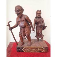 ราคา ชูชกบันดาลทรัพย์ C11 ชูชกไม้แกะ สูง 38 ซม. (24785120359)