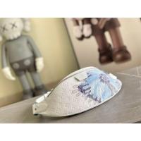 ราคา LOUIS VUITTON กระเป๋าคาดหน้าอกหนังลายนูน Monogram ใหม่ กระเป๋าคาดเอวสำหรับผู้ชาย M21680 667 (29233694862)