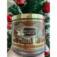 ราคา แท้จากShop✅Bath and body works เทียนหอม กลิ่น Hot Cocoa & Cream (26058253454)