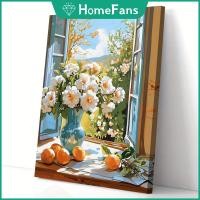 ราคา HFแจกันสีส้มภาพวาดโดยตัวเลข/เพชรจิตรกรรมโมเสคศิลปะชุดปักครอสติชเย็บปักถักร้อย พลอยเทียม เด็กของขวัญ (26186384909)