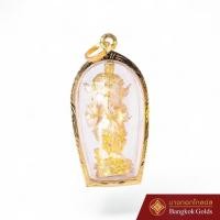 ราคา BangkokGolds จี้ พระพิฆเนศ เลี่ยมกรอบทองแท้ 75% *ของแท้* มีใบรับประกันสินค้า (26489822651)