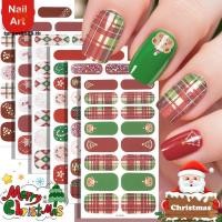 ราคา [ARG] Christmas Series Full Cover Nail Stickers Snowflake Nail Decal Women Self Adhesive Nail Designer Nail Art Sticker Decorative [TH] (55051446670)