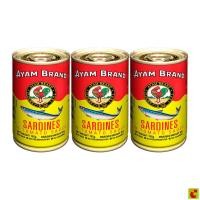 ราคา อะยัม ปลาซาร์ดีนในซอสมะเขือเทศ 155 ก. แพ็ค 3 (51900555039)