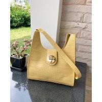 ราคา กระเป๋าหนังสวยๆ แบบสะพายข้าง สีเหลืองมัสตาร์ด (8356081060)