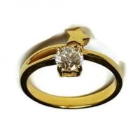 ราคา Royal Crown Jewelry Stainless Steel 316L แหวนประดับเพชร CZ ขาว ชุปทองอย่างดี รุ่น The best 1030 (Gold) (3660679731)
